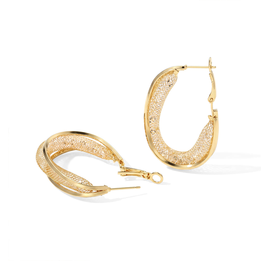 White Crystal Fancy Earring Pure Yellow Brass  0.010  Ct._8789108_3