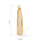 White Crystal Fancy Earring Pure Yellow Brass  0.010  Ct._8789108_4