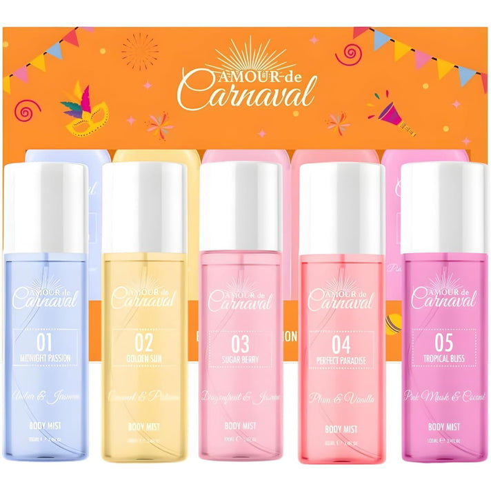 Laurelle Amour de Carnaval 5 Piece Fragrance Body Mist Gift Set - 5 x 50ml 8789153 1