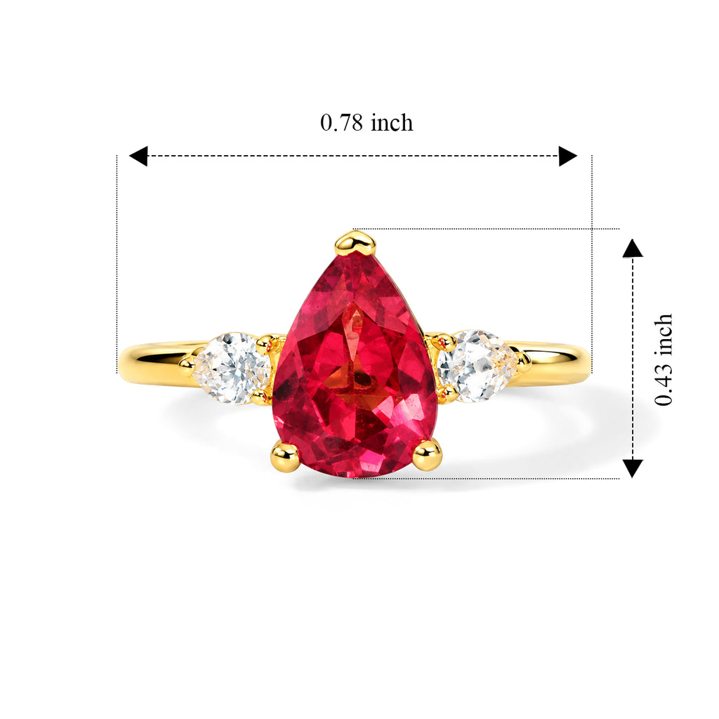 Luxuriant Lab Created Padparadscha Sapphire, White Zircon Main Stone With Side Stone Ring Sterling Silver  3.124  Ct._8790147_5
