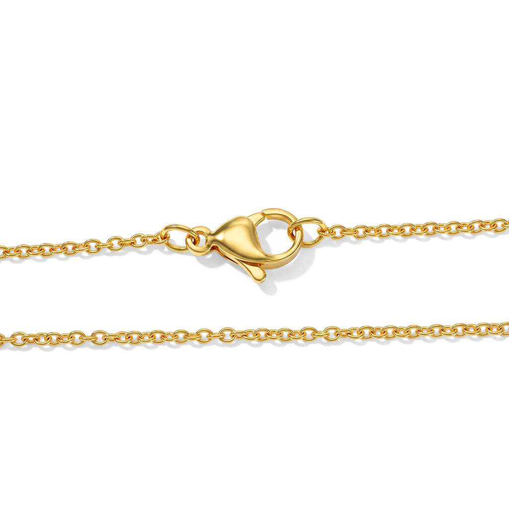 Luxuriant - Lab Created Padparadscha Sapphire & White Zircon Necklace (Size - 20) in Yellow Gold Plated Sterling Silver 4.15 Ct._8790156_4