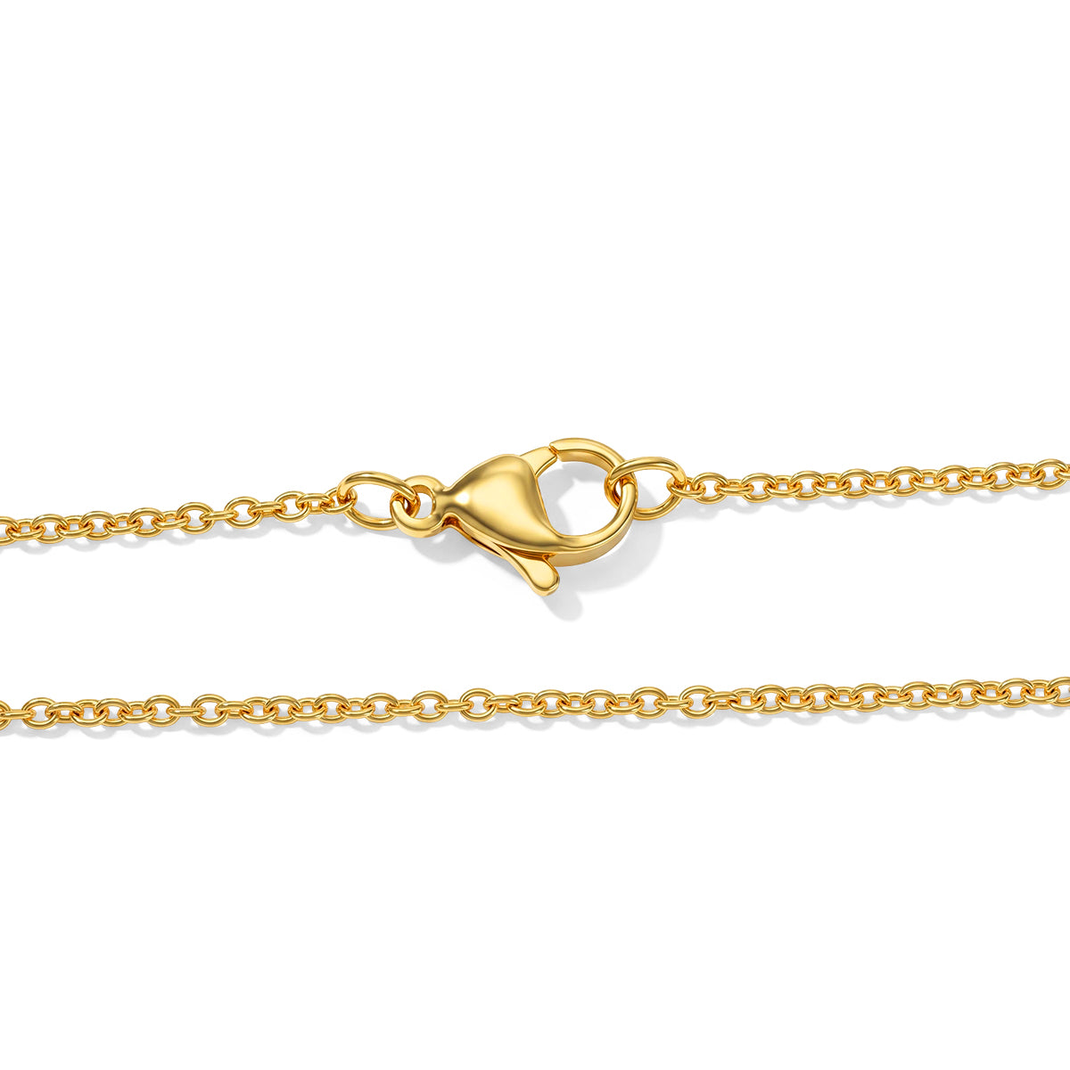 Luxuriant - Lab Created Padparadscha Sapphire &amp; White Zircon Necklace (Size - 20) in Yellow Gold Plated Sterling Silver 4.15 Ct. 8790156 4