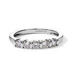 Luxuriant Lab Grown Diamond 5 Stone Ring in Rhodium OverlaySterling Silver  0.500  Ct._8790926