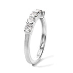 Luxuriant Lab Grown Diamond 5 Stone Ring in Rhodium OverlaySterling Silver  0.500  Ct._8790926_3