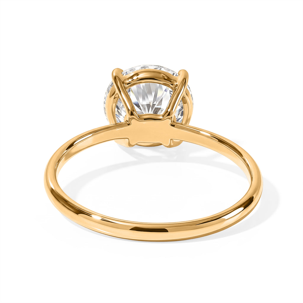 9K Yellow Gold Moissanite Solitaire Ring 1.77 Ct._8791879_4