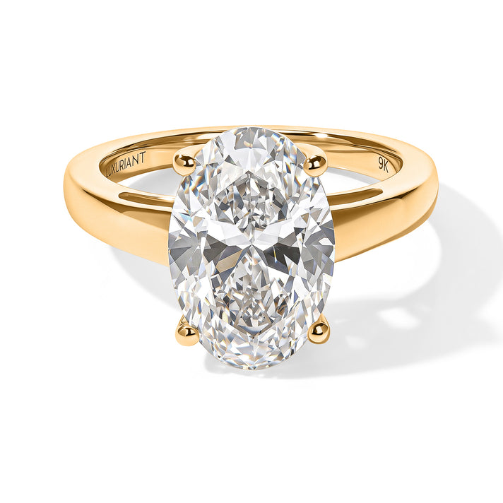 TJC Biggest Diamond Offer - 9K Yellow Gold IGI Certified Lab Grown Diamond (VS/E-F) Solitaire Ring 4.00 Ct. 8793346 1