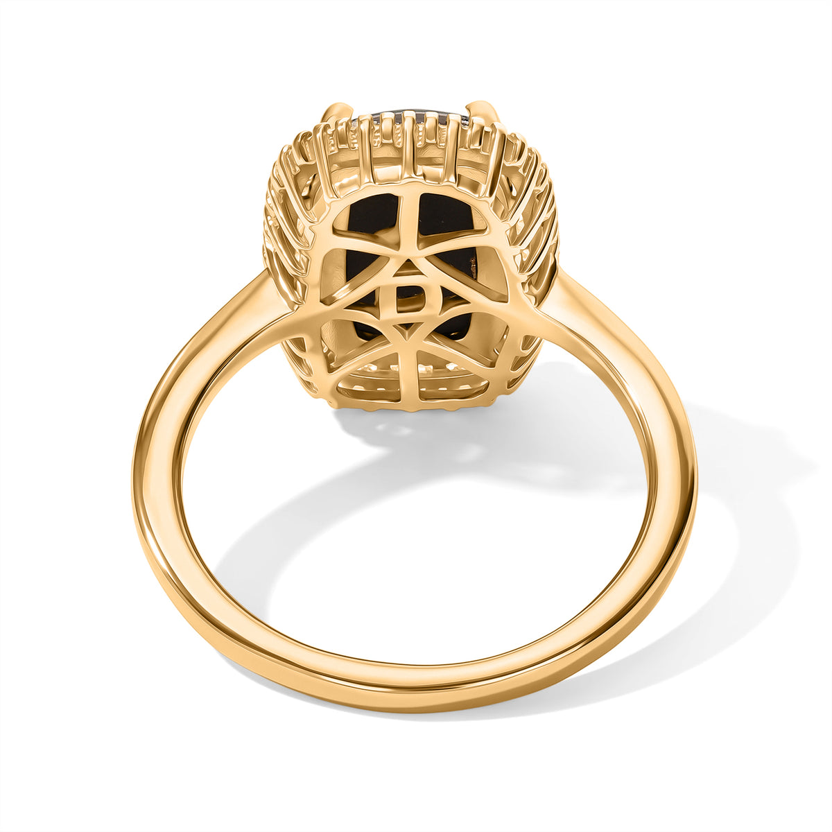 D'Joy - Ammolite &amp; Natural White Diamond Ring in 18K Vermeil Yellow Gold Plated Sterling Silver 3.30 Ct. 8795322 4