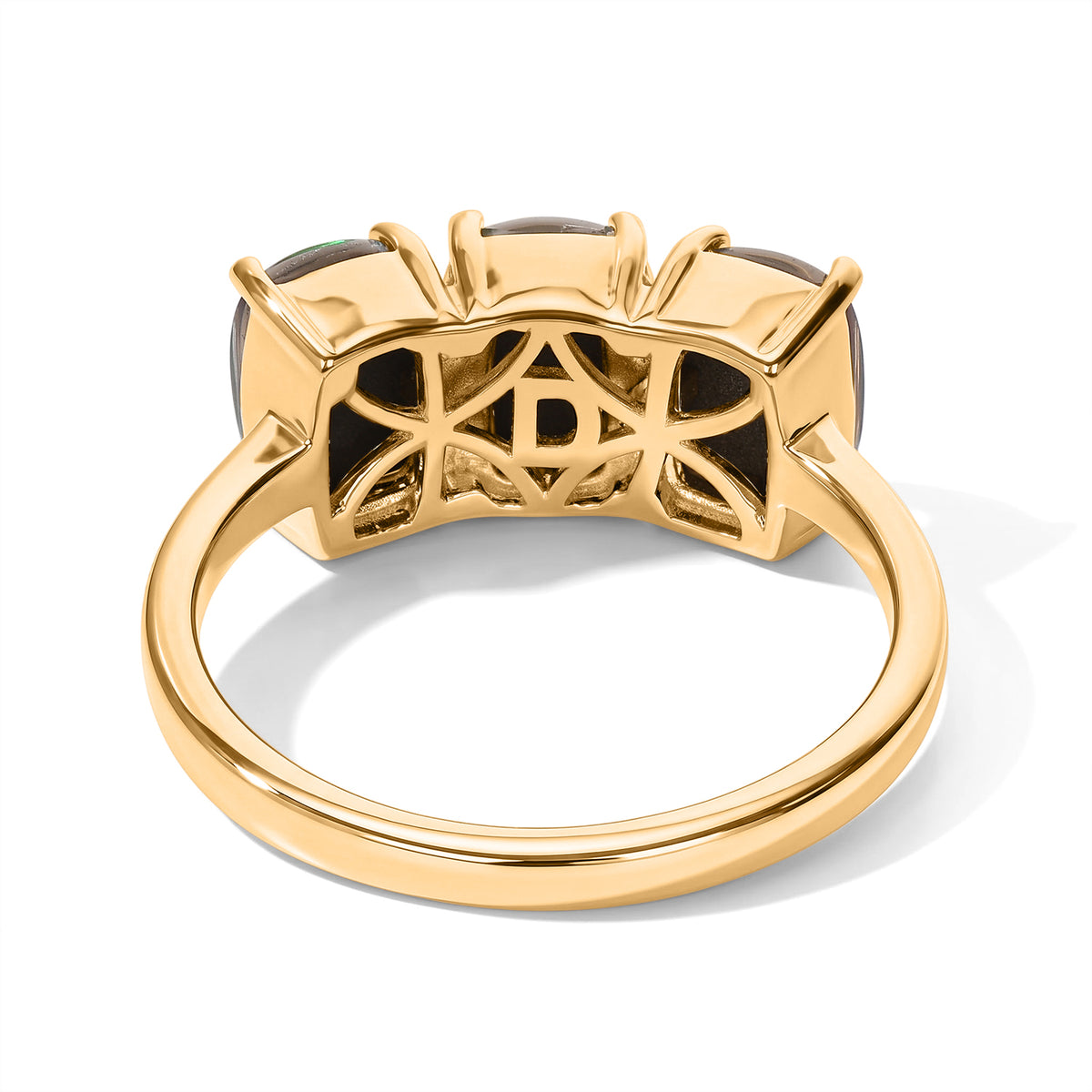 D'Joy - Ammolite Trilogy Ring in 18K Vermeil Yellow Gold Plated Sterling Silver 3.30 Ct. 8795505 4