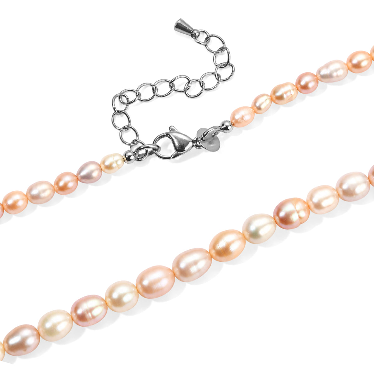 EverTrue Multi Color Fresh Water Pearl Necklace (Size - 18) Stainless Steel  85.000  Ct. 8795684 3