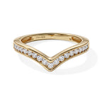 D'Joy - SGL Certified Natural White Diamond (I3/G-H) Wishbone Ring in 18K Vermeil Yellow Gold Plated Sterling Silver 0.50 Ct._8795975
