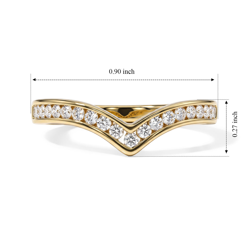 D'Joy - SGL Certified Natural White Diamond (I3/G-H) Wishbone Ring in 18K Vermeil Yellow Gold Plated Sterling Silver 0.50 Ct._8795975_5