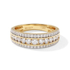 D'Joy - Natural White Diamond (I3/G-H) Ring in 18K Vermeil Yellow Gold Plated Sterling Silver 1.00 Ct._8795996