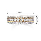 D'Joy - Natural White Diamond (I3/G-H) Ring in 18K Vermeil Yellow Gold Plated Sterling Silver 1.00 Ct._8795996_5