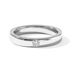 D'Joy - Natural White Diamond Ring in Rhodium Overlay Sterling Silver_8796034