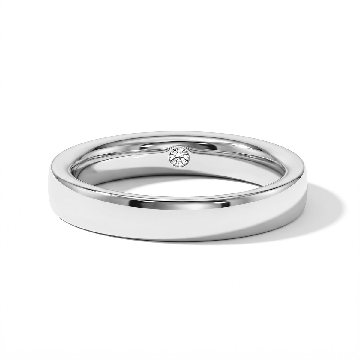 D'Joy - Natural White Diamond Ring in Rhodium Overlay Sterling Silver 8796034 4