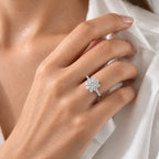D'Joy - Moissanite Ring in Platinum Overlay Sterling Silver 1.90 Ct._8796410_2