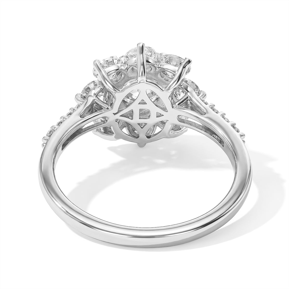 D'Joy - Moissanite Ring in Platinum Overlay Sterling Silver 1.90 Ct. 8796410 4