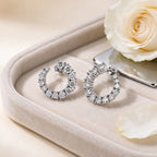 D'Joy - Moissanite Earring with Push Back in Rhodium Overlay Sterling Silver 2.52 Ct._8796877_1