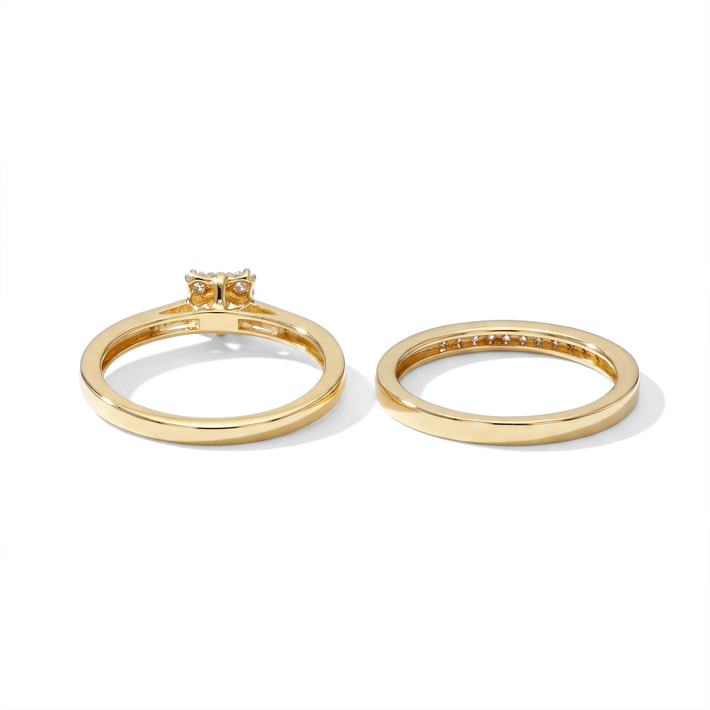 D'Joy - Natural White Diamond (I3/G-H) Ring in 18K Vermeil Yellow Gold Plated Sterling Silver 0.50 Ct._8797394_5