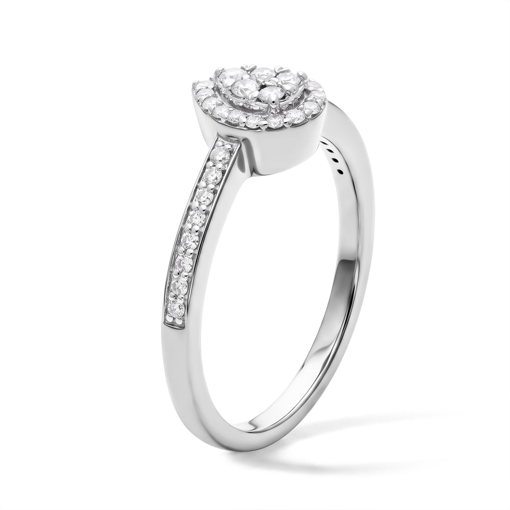 D'joy White Diamond Ring in Rhodium OverlaySterling Silver  0.301  Ct._8797418_3