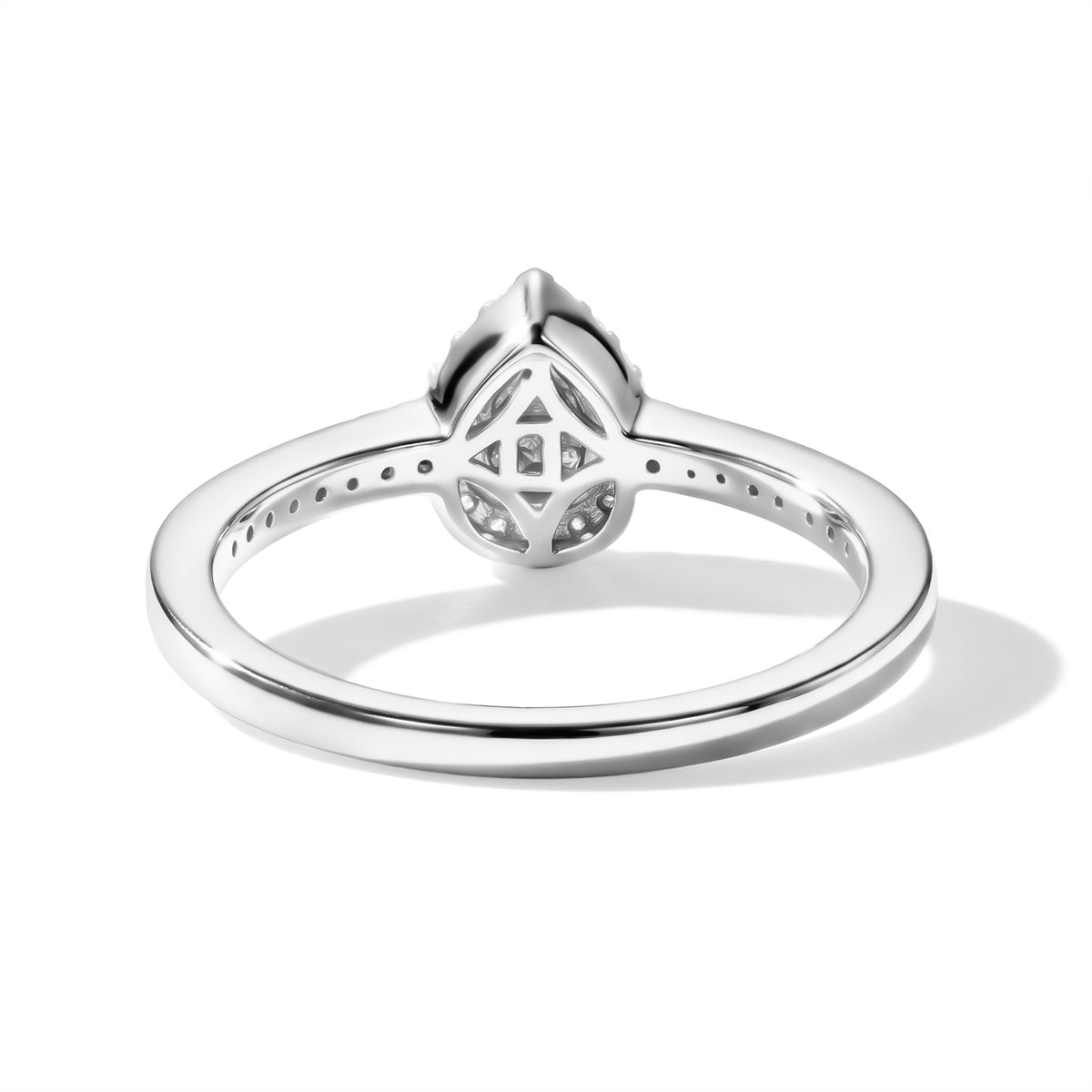 The Tokyo Treasure - Natural White Diamond (I3-G-H) Ring in Rhodium Overlay Sterling Silver 0.33 Ct. 8797418 4