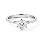 950 Platinum SGL Certified White Diamond (SI/G-H) Ring 1.04 Ct, Platinum Wt. 3.30 Gms_8797517