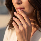950 Platinum SGL Certified White Diamond (SI/G-H) Ring 1.04 Ct, Platinum Wt. 3.30 Gms_8797517_2