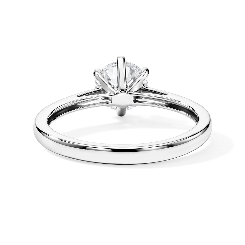 950 Platinum SGL Certified White Diamond (SI/G-H) Ring 1.04 Ct, Platinum Wt. 3.30 Gms_8797517_4