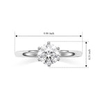 950 Platinum SGL Certified White Diamond (SI/G-H) Ring 1.04 Ct, Platinum Wt. 3.30 Gms_8797517_5