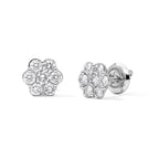 950 Platinum SGL Certified Natural White Diamond (SI/G-H) Earring with Screw Back 1.08 Ct, Platinum Wt. 2.60 Gms_8797525