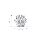 950 Platinum SGL Certified Natural White Diamond (SI/G-H) Earring with Screw Back 1.08 Ct, Platinum Wt. 2.60 Gms_8797525_4