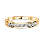 D'Joy - Natural White Diamond (I3/G-H) Band Ring in 18K Vermeil Yellow Gold Plated Sterling Silver 0.50 Ct._8797595