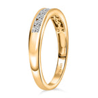 D'Joy - Natural White Diamond (I3/G-H) Band Ring in 18K Vermeil Yellow Gold Plated Sterling Silver 0.50 Ct._8797595_3
