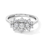 950 Platinum SGL Certified Natural White Diamond (SI/G-H) Ring 1.00 Ct, Platinum Wt. 4.50 Gms_8797668