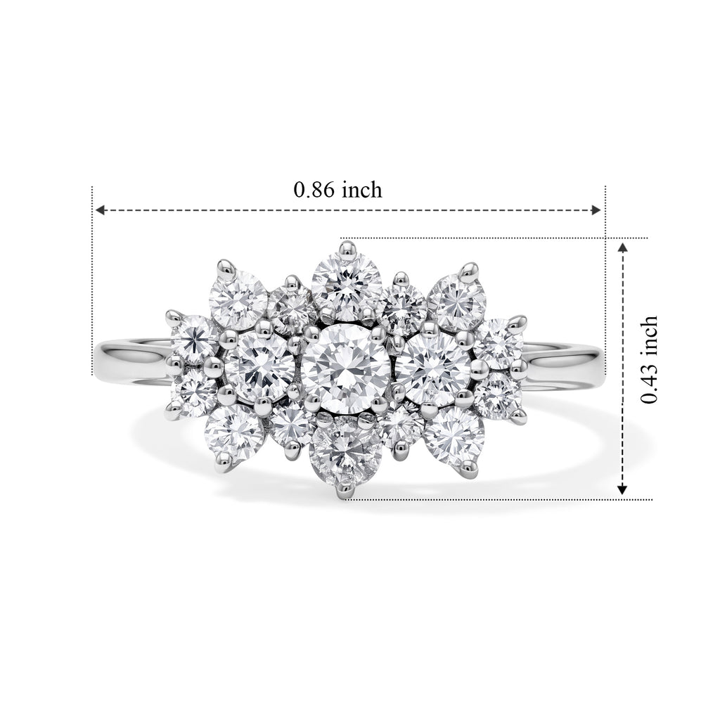 950 Platinum SGL Certified Natural White Diamond (SI/G-H) Ring 1.00 Ct, Platinum Wt. 4.50 Gms_8797668_5