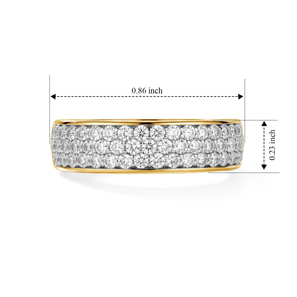 D'Joy - SGL Certified Natural White Diamond (I3/G-H) Ring in 18K Vermeil Yellow Gold Plated Sterling Silver_8797688_5