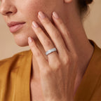 D'Joy - SGL Certified Natural White Diamond (I3/G-H) Ring in Rhodium Overlay Sterling Silver_8797700_1