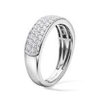 D'Joy - SGL Certified Natural White Diamond (I3/G-H) Ring in Rhodium Overlay Sterling Silver_8797700_3