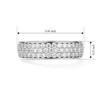 D'Joy - SGL Certified Natural White Diamond (I3/G-H) Ring in Rhodium Overlay Sterling Silver_8797700_5