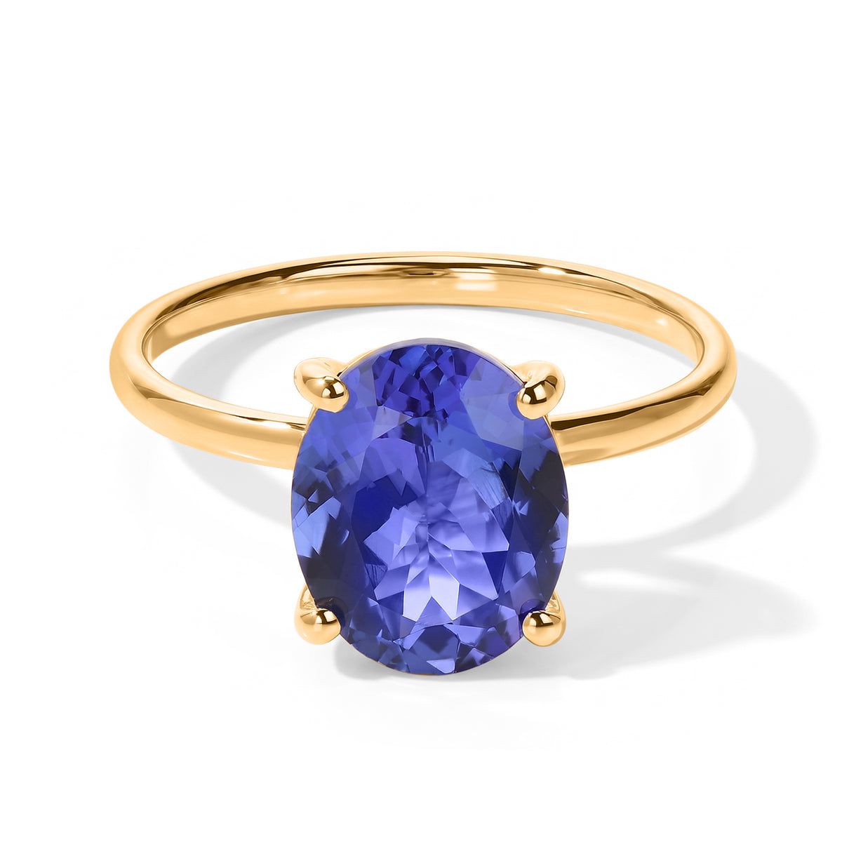 14K Yellow Gold AA Tanzanite Solitaire Ring, Gold Wt.1.18 Gms  2.530  Ct. 8798167 0
