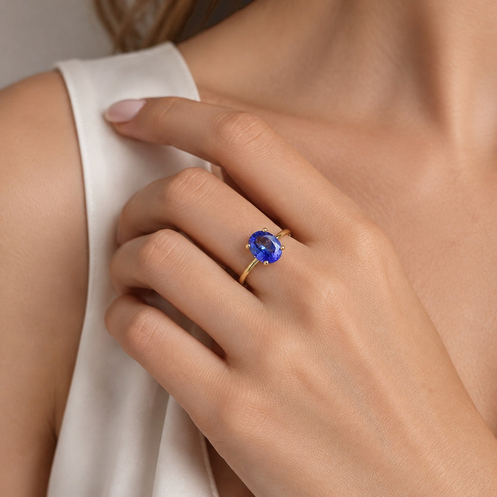 14K Yellow Gold AA Tanzanite Solitaire Ring, Gold Wt.1.18 Gms  2.530  Ct._8798167_2