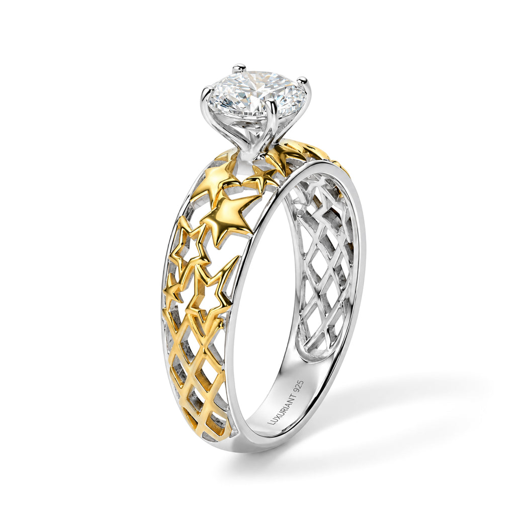 Luxuriant Lab Grown Diamond Solitaire Diamond Ring Sterling Silver  1.010  Ct._8799064_3