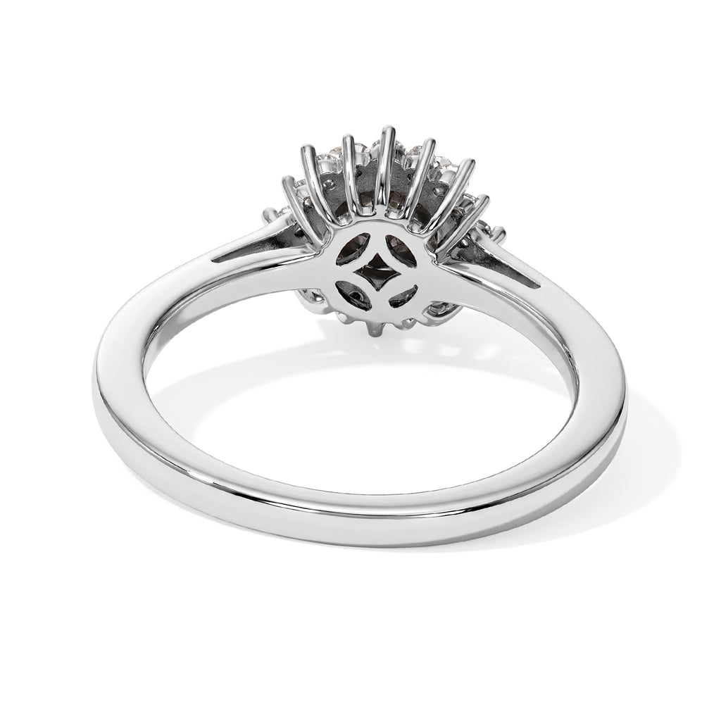 D'joy Black Diamond, White Diamond Solitaire Diamond Ring in Rhodium OverlaySterling Silver  0.993  Ct._8800458_4