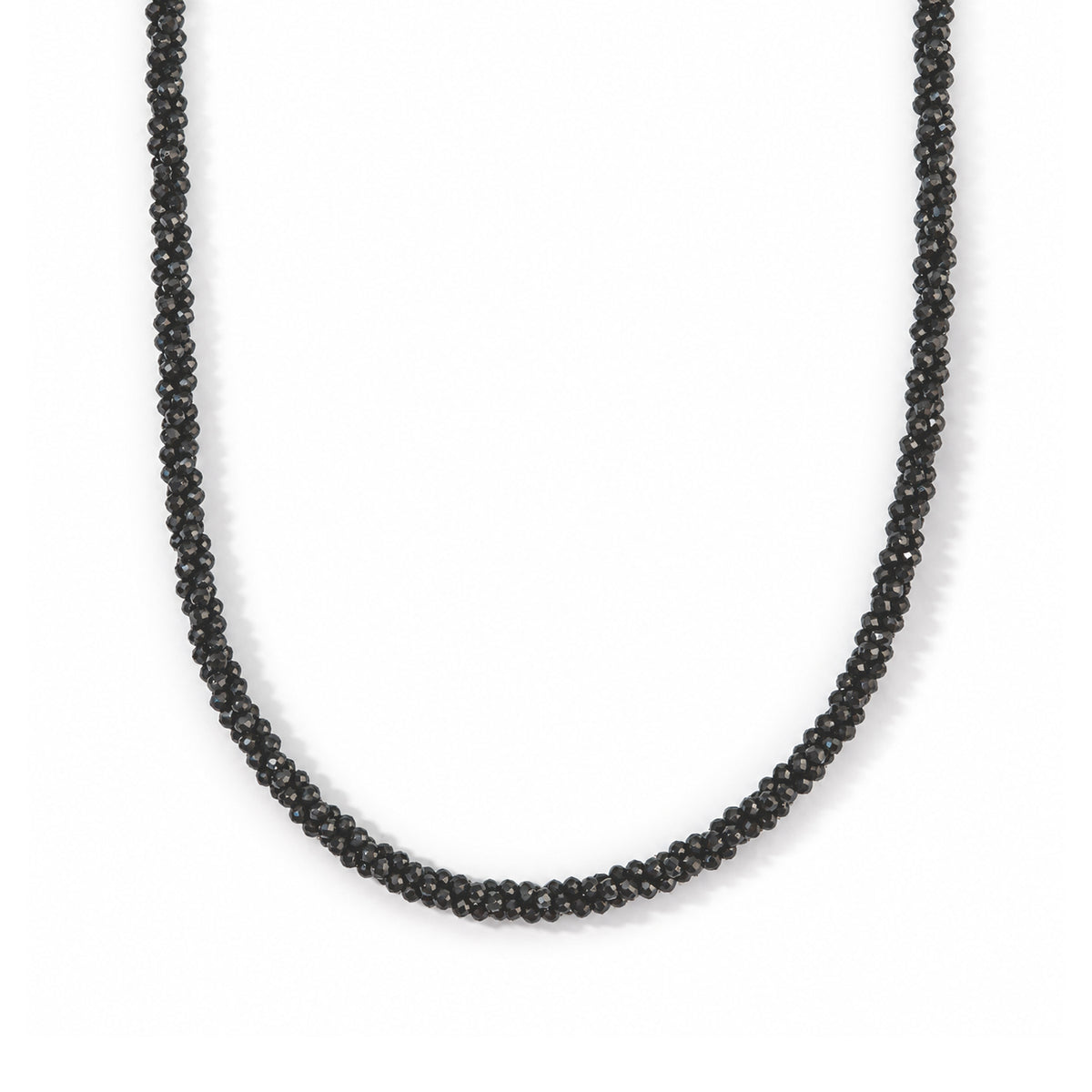 EverTrue - Black Spinel Necklace (Size - 20+2 Ext) with Lobster Clasp 72.00 Ct. 8800721 0
