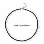 EverTrue - Black Spinel Necklace (Size - 20+2 Ext) with Lobster Clasp 72.00 Ct._8800721_5