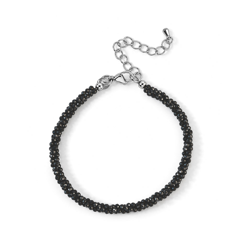 EverTrue - Black Spinel Bracelet (Size - 7.5+2 Ext) with Lobster Clasp 22.00 Ct._8800727