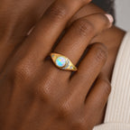 GP Ethiopian Opal, White Zircon, Kanchanaburi Blue Sapphire Fancy Ring Sterling Silver  1.054  Ct._8801873_1