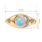 GP Ethiopian Opal, White Zircon, Kanchanaburi Blue Sapphire Fancy Ring Sterling Silver  1.054  Ct._8801873_6