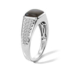 D'Joy - Ammolite Ring in Rhodium Overlay Sterling Silver 2.30 Ct._8801980_2