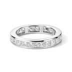 Luxuriant Lab Grown Diamond Band Ring in Rhodium OverlaySterling Silver  3.250  Ct._8802088